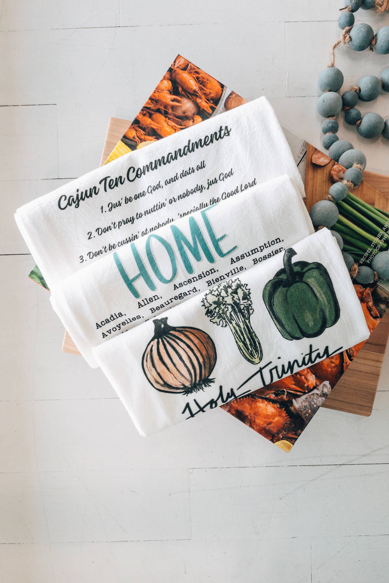 Pelican Provision Co. - Wholesale Tea Towel - Cajun Ten Commandments Kitchen Towel2