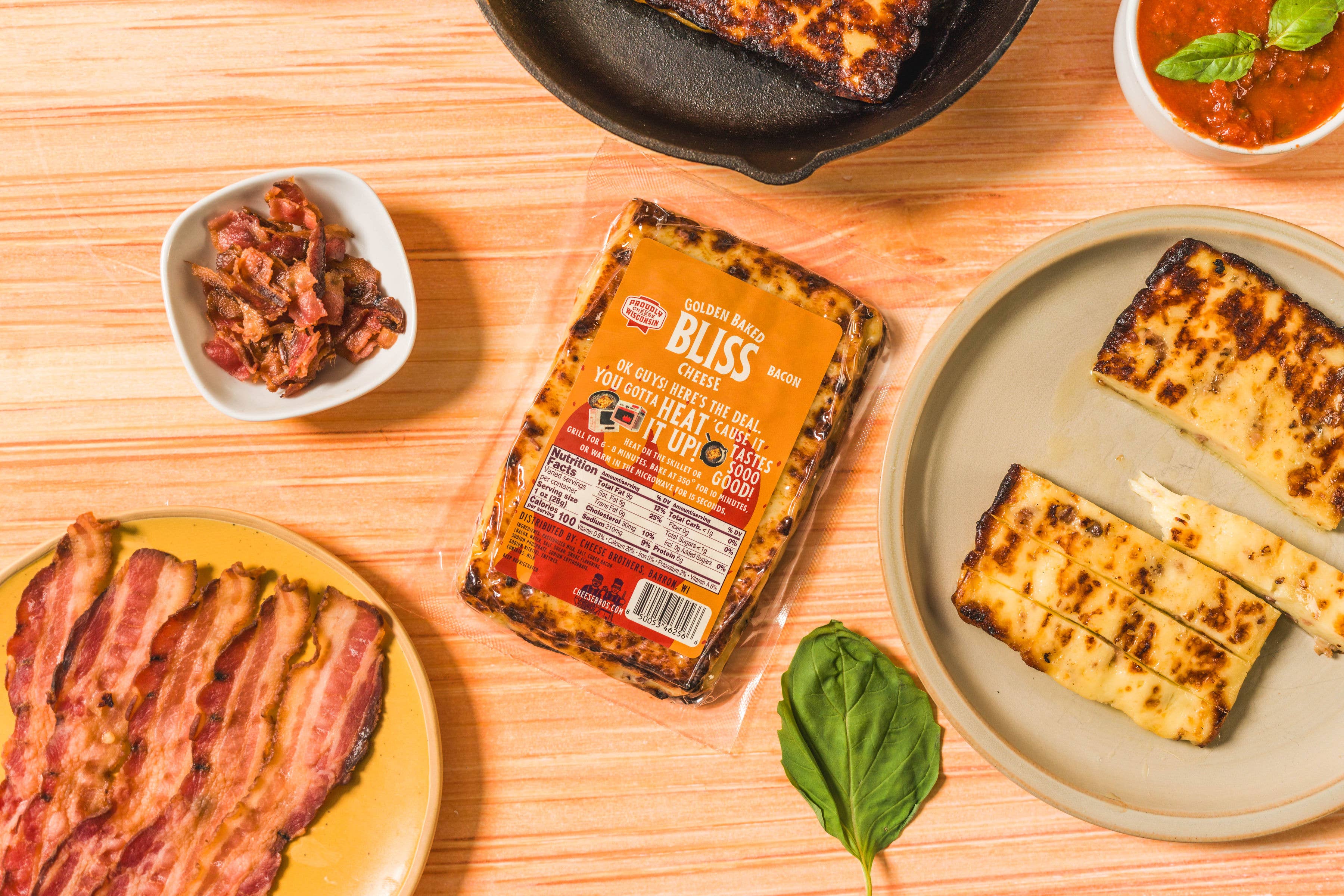 Cheese Brothers - Wholesale Cheese - Bacon Golden Baked Bliss Cheese 3