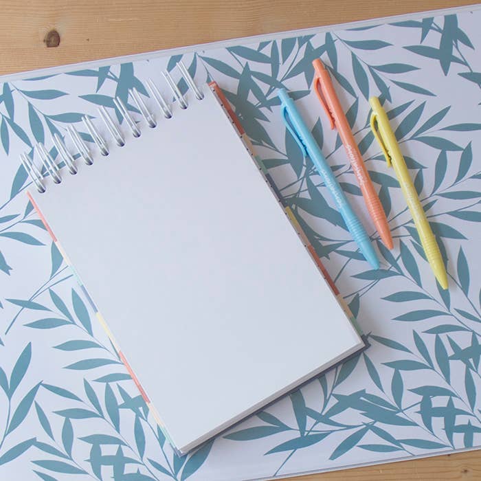 Rosa com Canela – Caderno por atacado – Caderno A5 Argolas Topo Stripes2