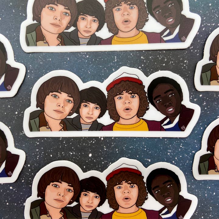The Red Swan Shop - Wholesale Sticker - Vinyl Decal - Will Mike Dustin and Lucas - Stranger Things1
