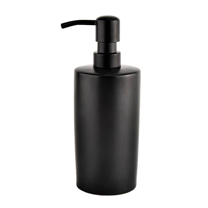 Sweet Water Decor - Wholesale Soap Dispenser - 15oz Black Stoneware Hand Soap Dispenser- Home Decor & Gifts11