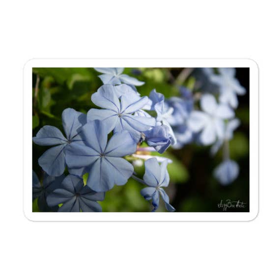 Blue Flower Sticker for wholesale by IszyBee Arts