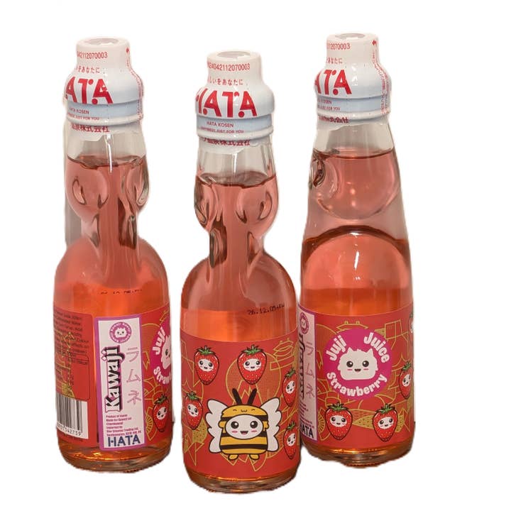 Juji Juice - Jordgubbssmak Ramune 200ml för wholesale av Kawaji