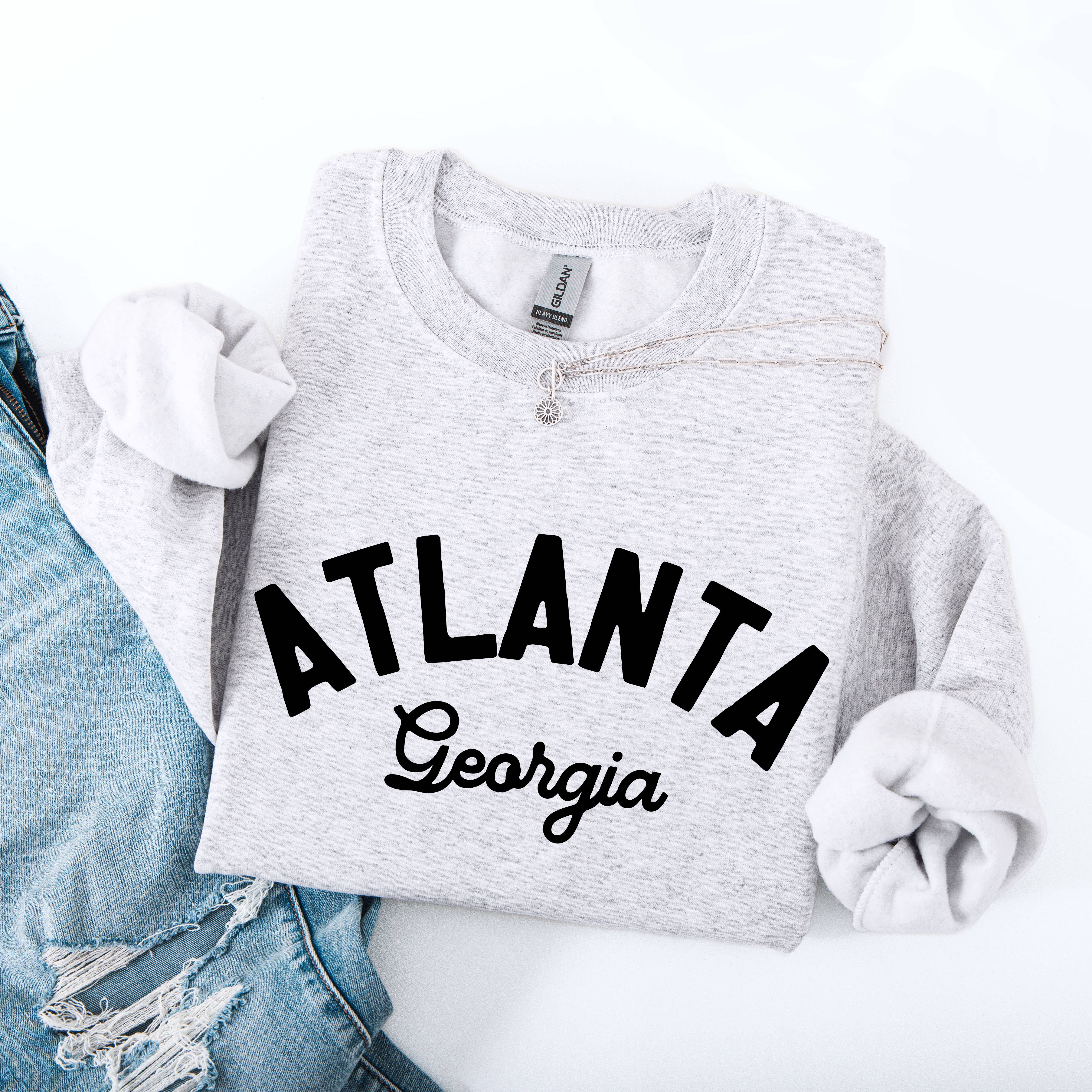 Mugsby - Wholesale Graphic Sweatshirt - Women's - Personalized City Name Crewneck, Custom Town Name Sweatshirt2