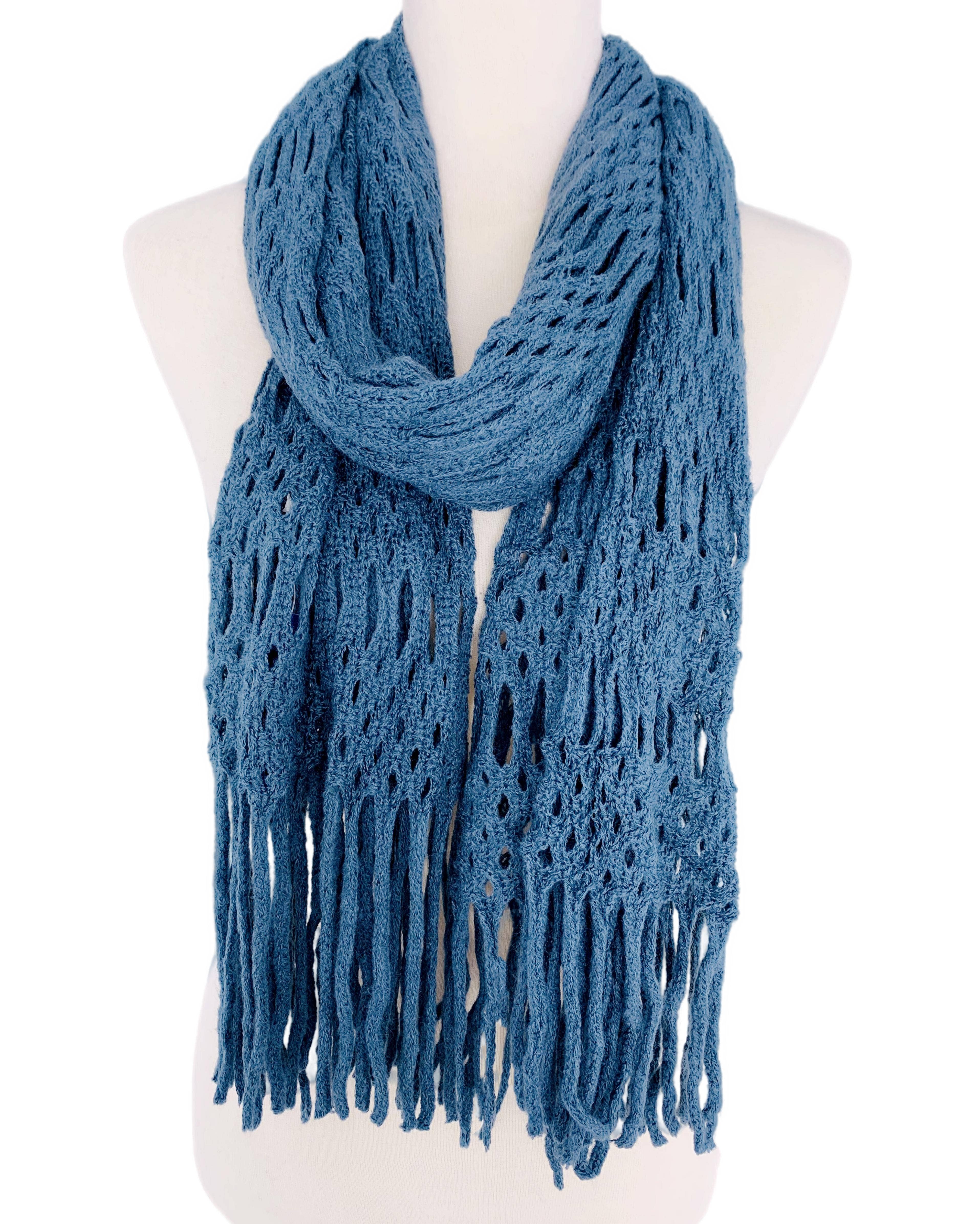 JC Sunny Fashion - Wholesale Scarf - Women's - Magic Tubular Knit Scarf with Transformable Loop Design9