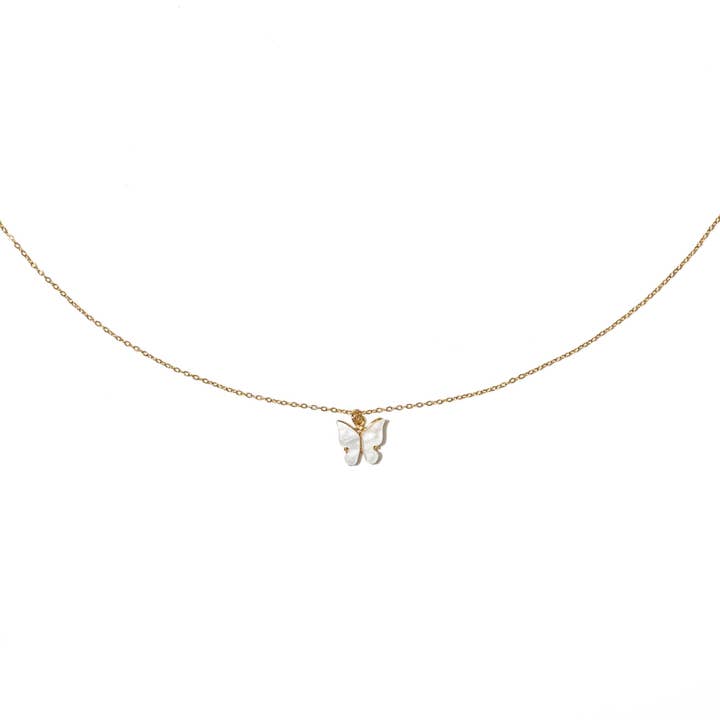 Brenda Grands Jewelry – Großhandel Kette mit Anhänger/Charm – Wasserdichter Schmetterlings-Anhänger Halskette