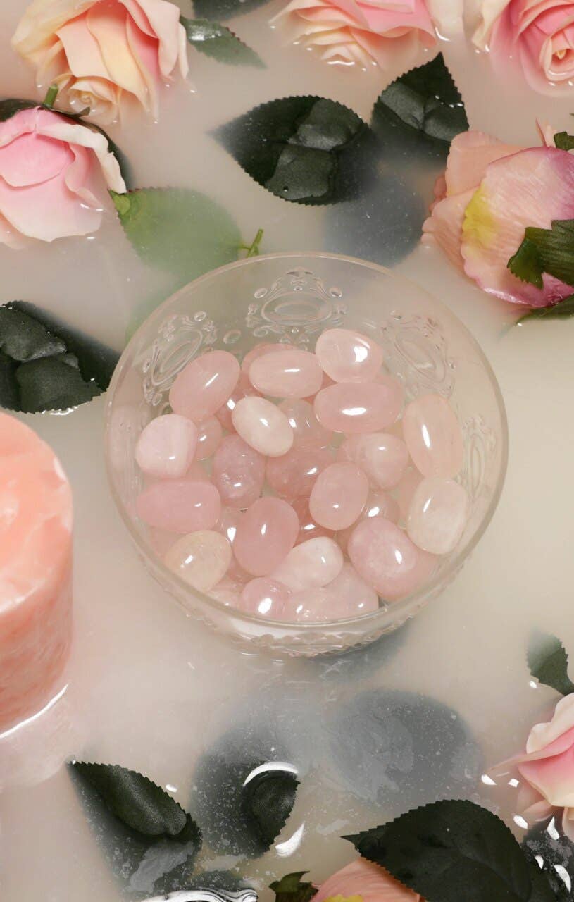 Femme Luxe - Wholesale Spiritual Stone/Crystal - Rose Quartz Polished Healing Crystal Tumblestone0