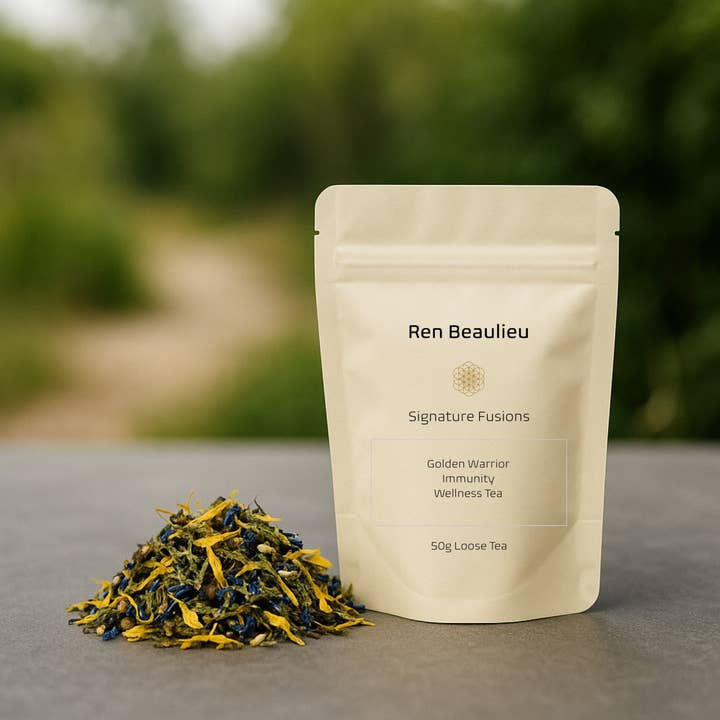 Ren Beaulieu Luxury Tea House – wholesale Health/detox tea – Golden Warrior Wellness Loose Tea for Immunity1