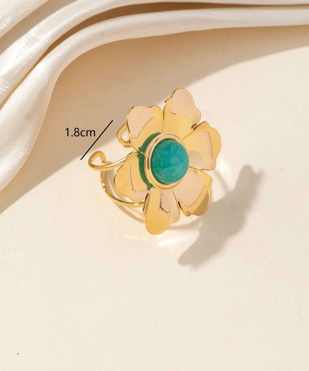 Blossom bijoux – wholesale Cocktail/statement ring – Adjustable ring Stainless steel 25BGA2071