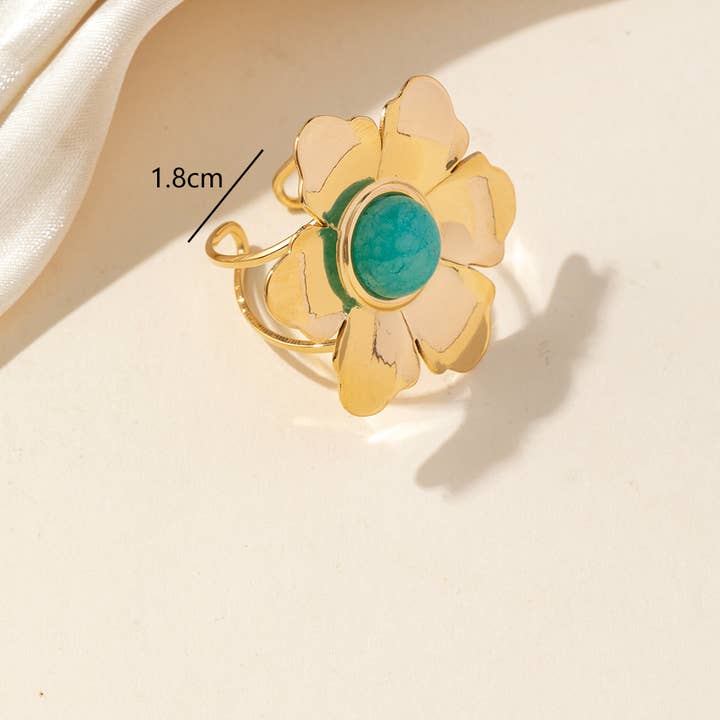 Blossom bijoux - Vendita all'ingrosso Anelli cocktail/statement - Anello regolabile in acciaio inossidabile 25BGA2071