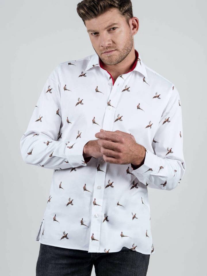 Victor Pheasant Friends Luxury Men’s Shirt for wholesale by HARTWELL