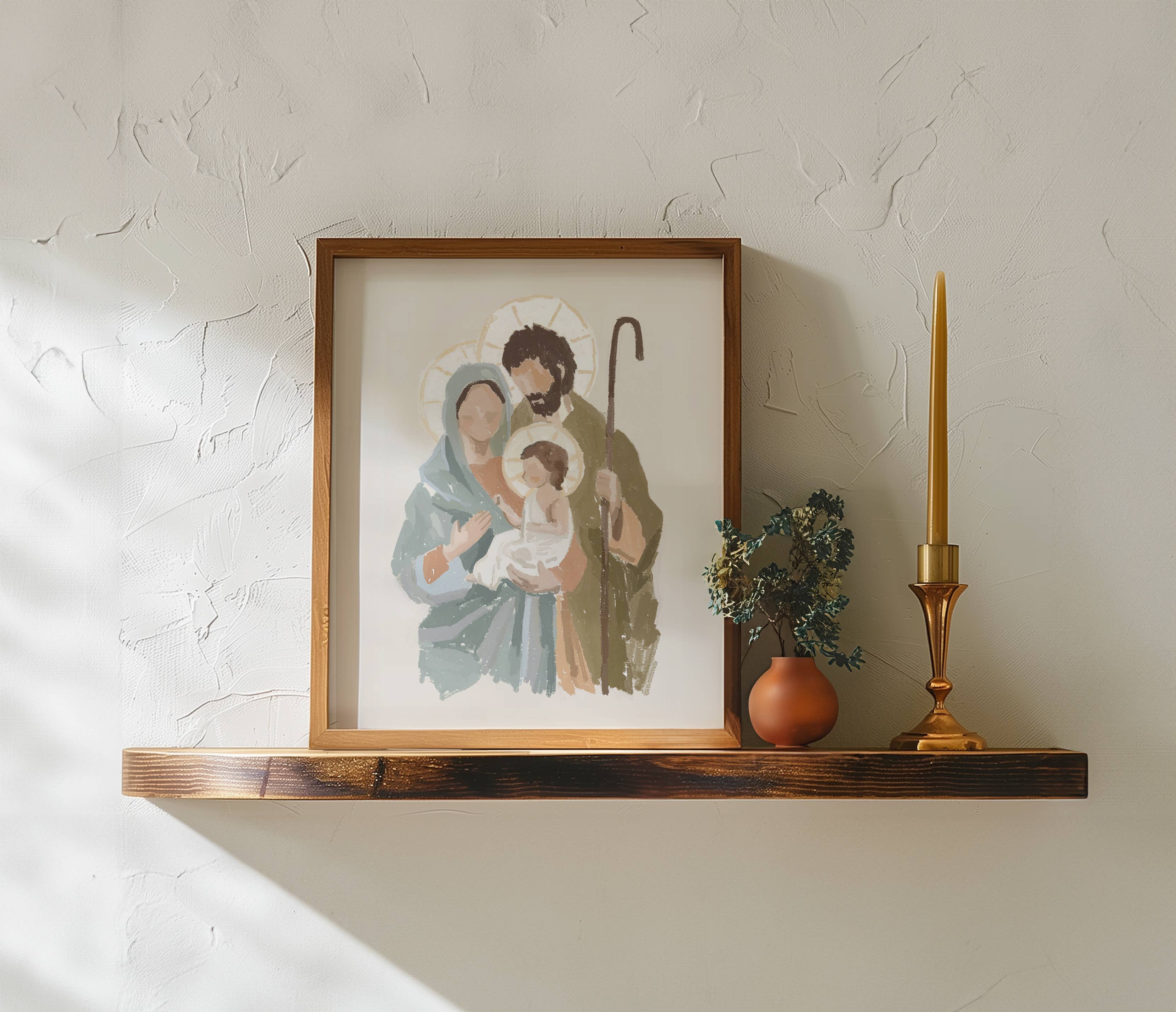 Reap+Sow - Venta al por mayor Ilustración - Impresión de arte de pintura cristiana de la Sagrada Familia3