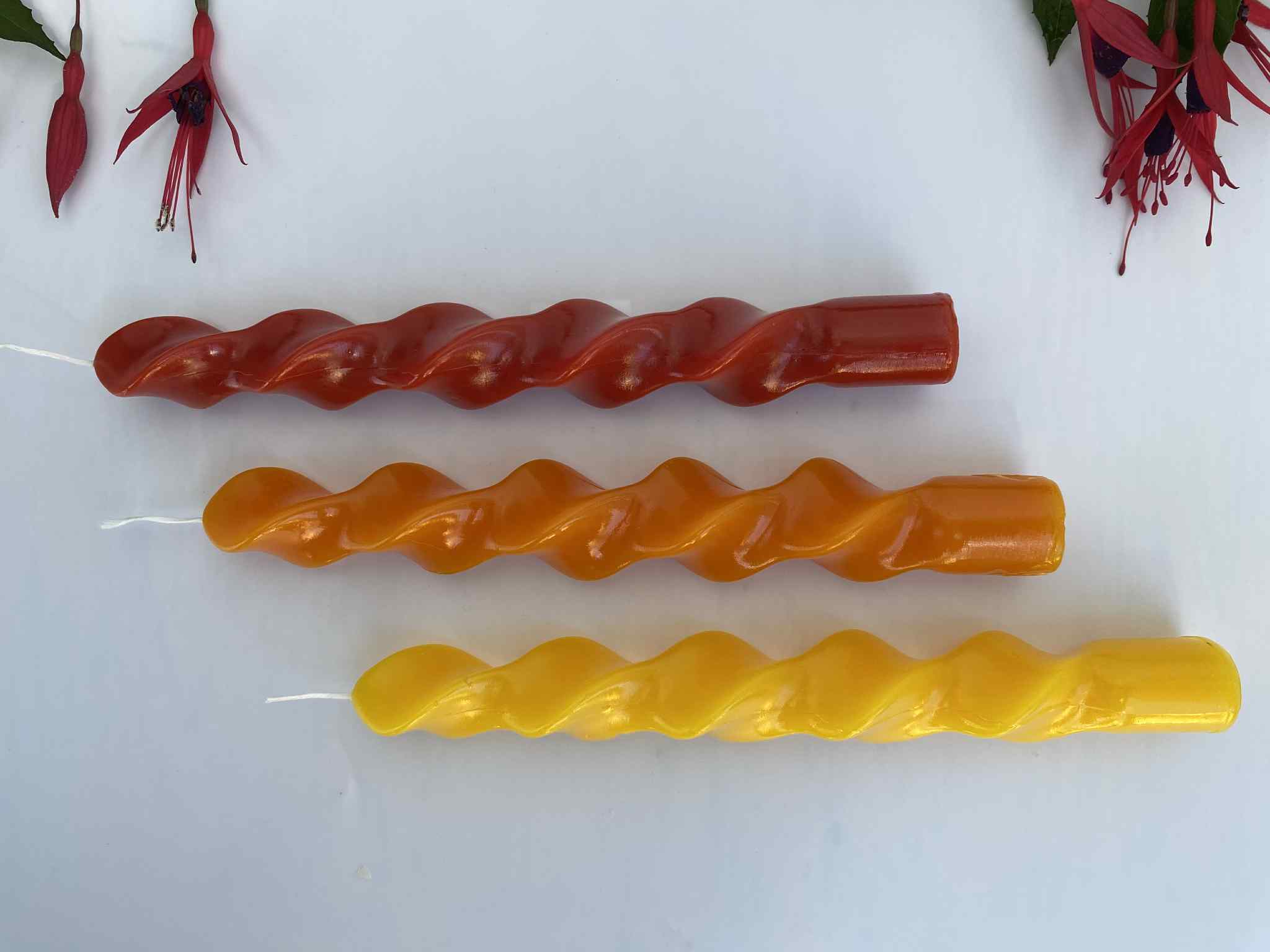 Little Lottie’s - Wholesale Tapered Candle/Candlestick - Twist Taper Candles - Dinner Candles - Autumn Tones1