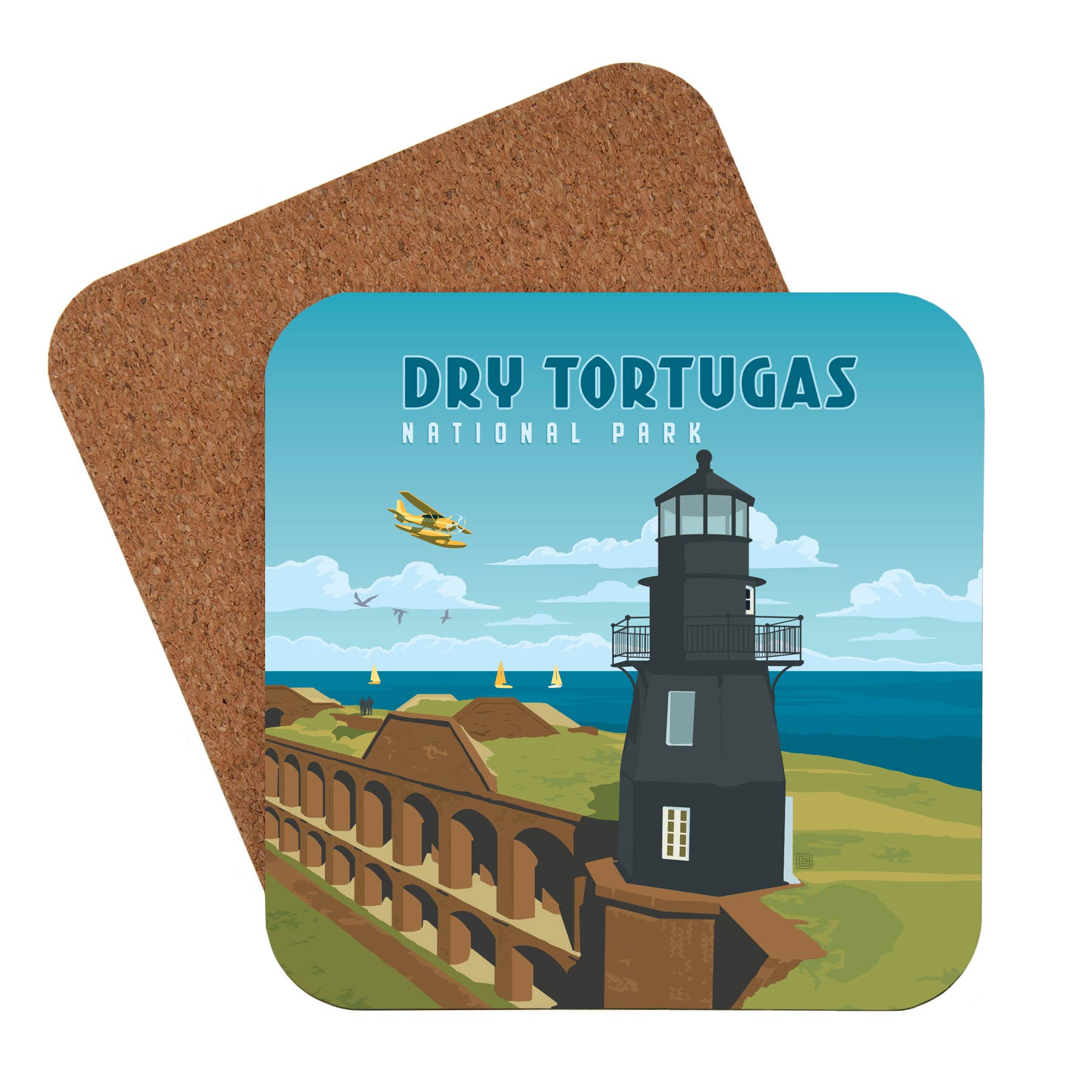 Tourist Courts - Wholesale Coasters - Dry Tortugas NP Coaster0