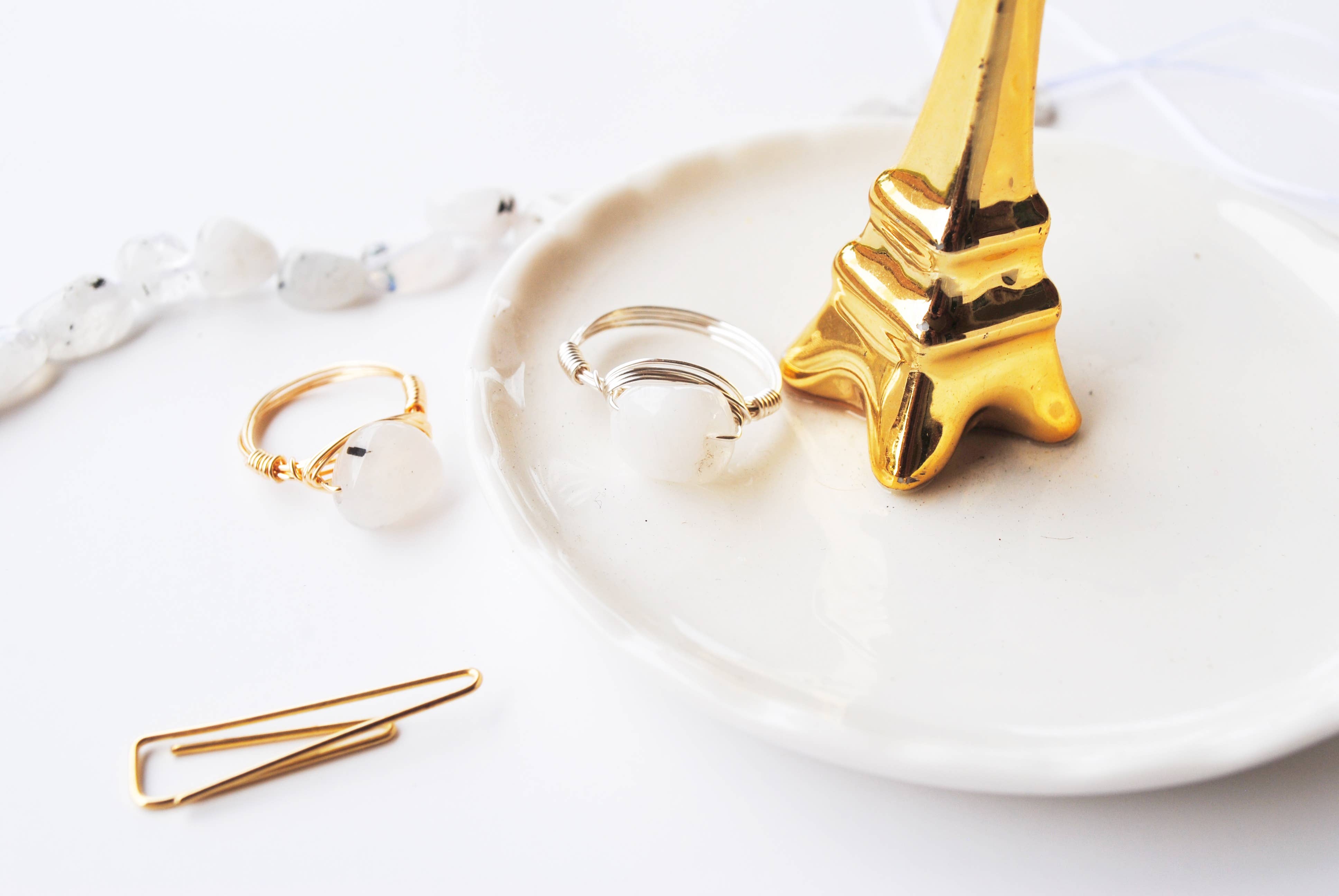 Seaflowerjewelry - Wholesale Single Stone/Solitaire Ring - Rainbow Moonstone Ring1