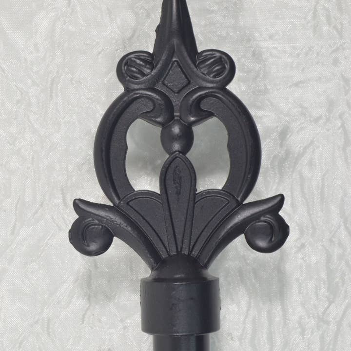 CURTAIN ROD BLACK METAL 70-120cm GOLDEN ARROW for wholesale by BOD HOME