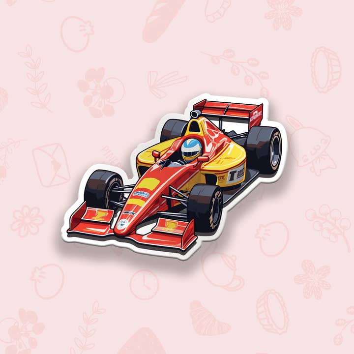 Autocolante em Vinil Race Car por atacado de Pineberry Paper