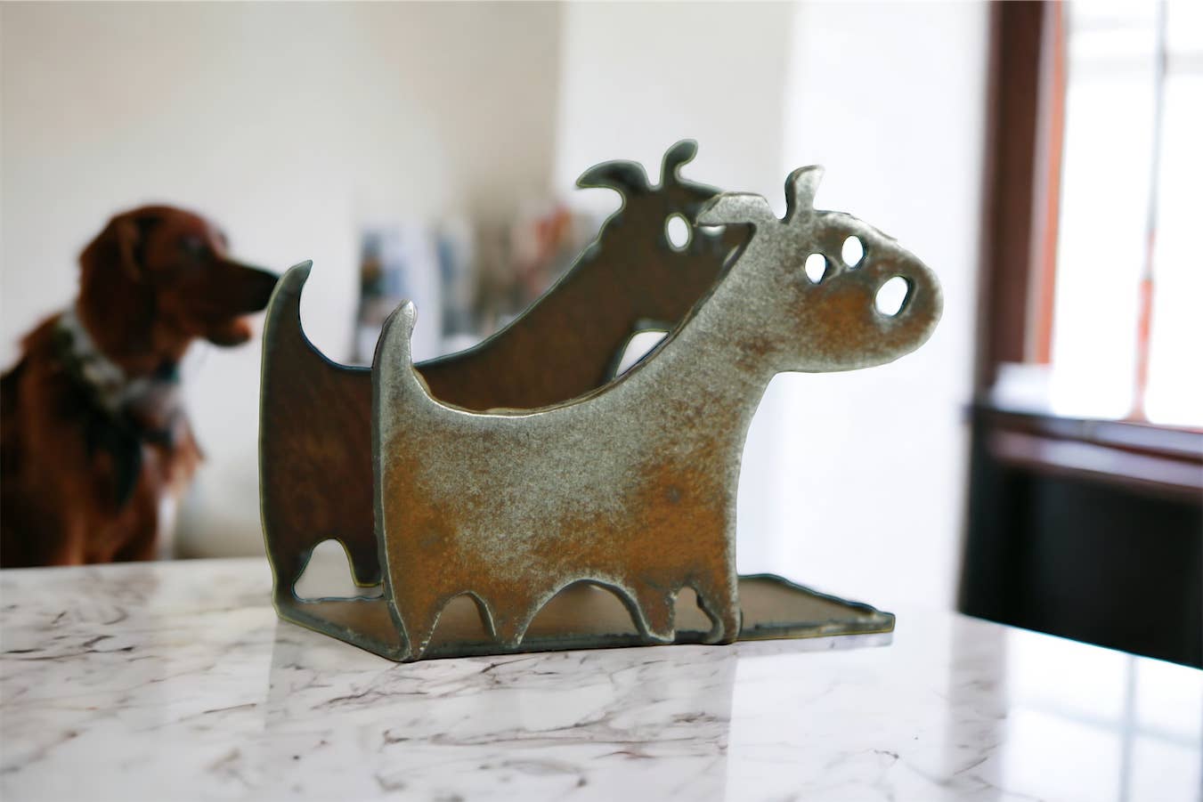 Whimsies – wholesale Business card holder – Dog business card holder pet lover impulse Boho Décor pets3