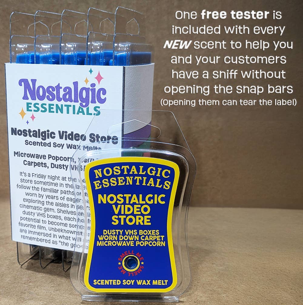 Nostalgic Essentials - Wholesale Wax Melt - Strawberry Popping Candy Scented Soy Wax Melt Snap Bars1