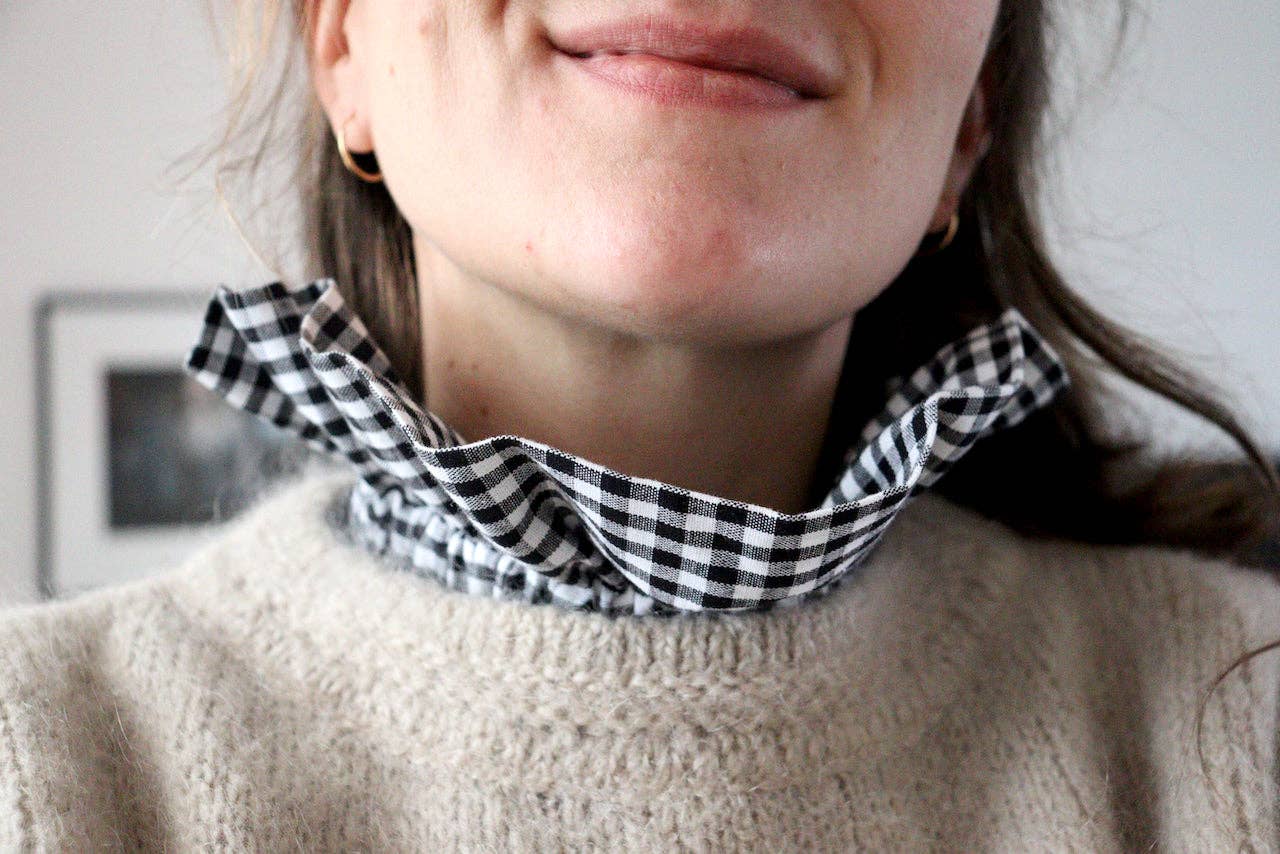 Maho - Wholesale Scarf - Women's - Barry black gingham5