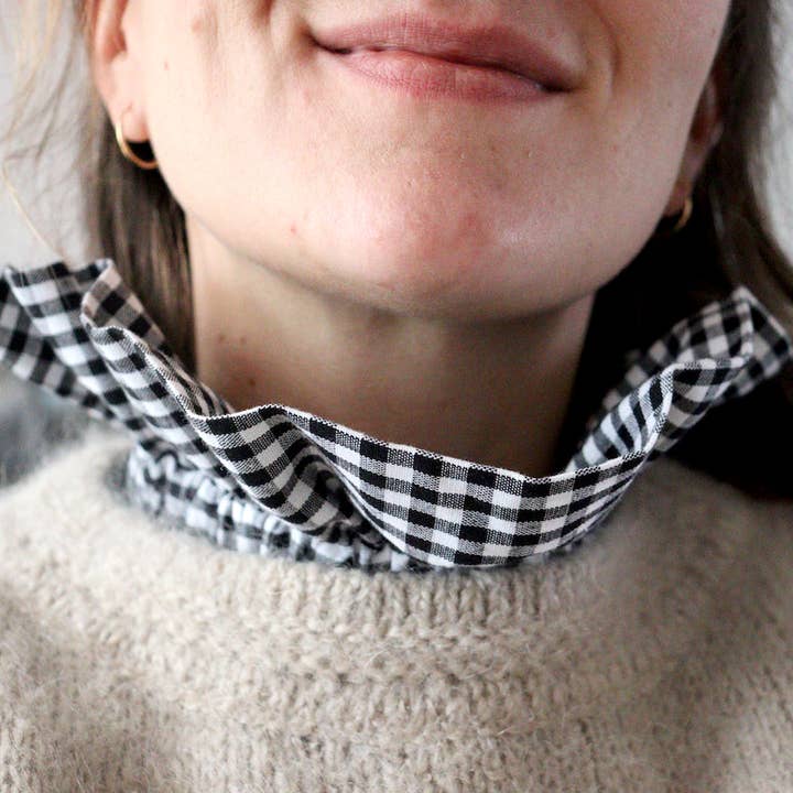 Maho - Wholesale Scarf - Women's - Barry black gingham5