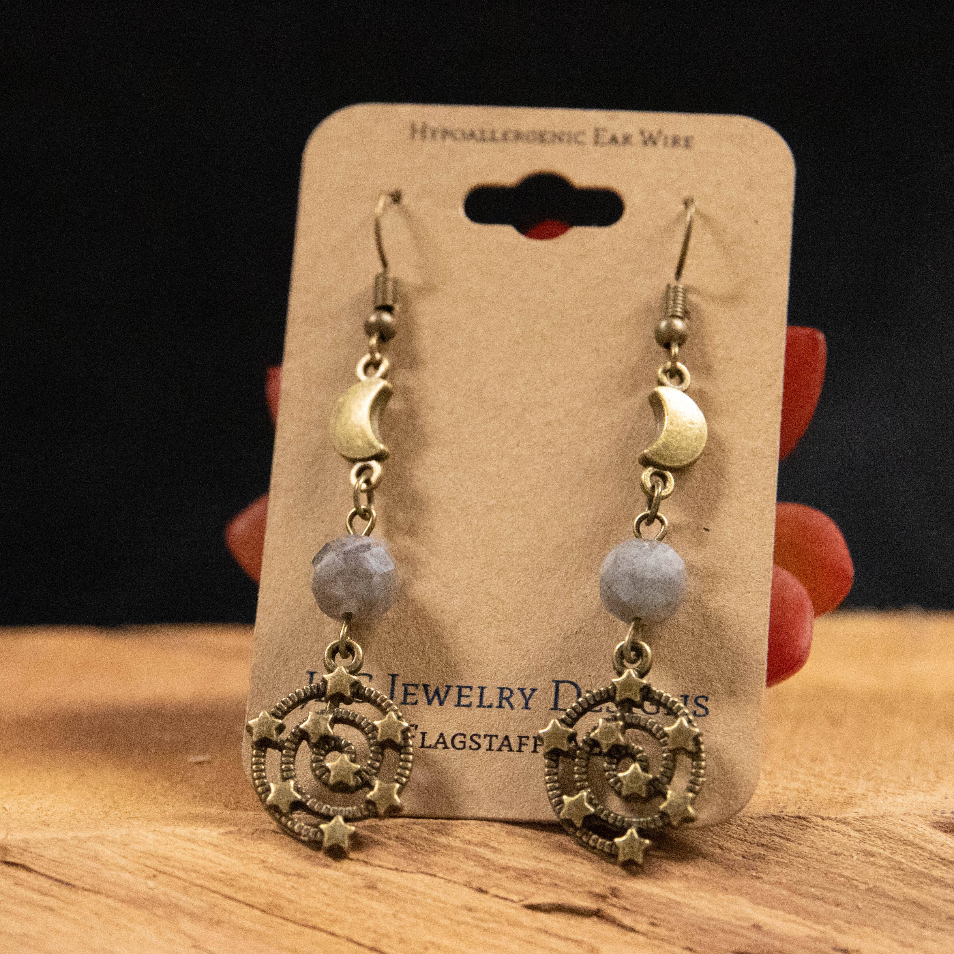 JAC Jewelry Designs – wholesale Hängande örhängen – Galaxy Swirl örhängen1