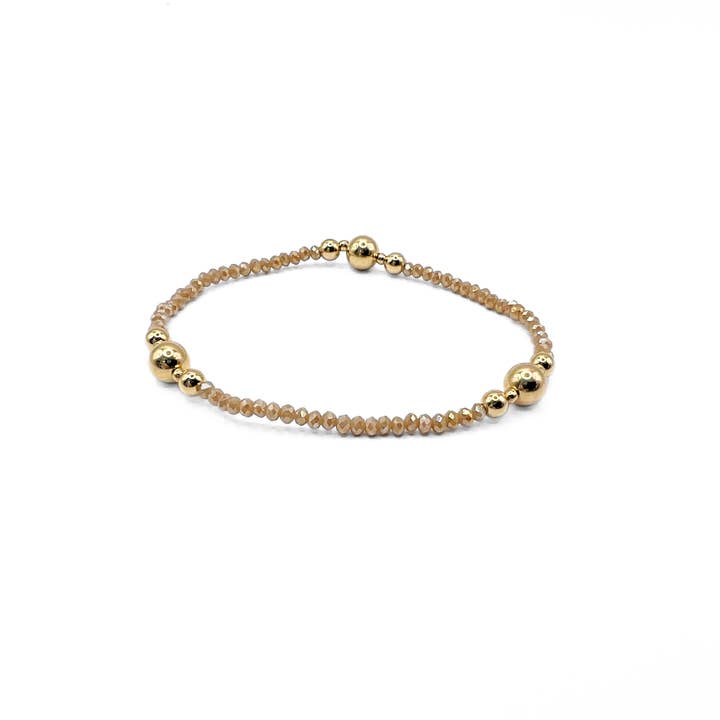 erin gray - Wholesale Beaded Bracelet - The Nantucket Shimmer Collection 14k Gold- Filled Beaded Bracelets
