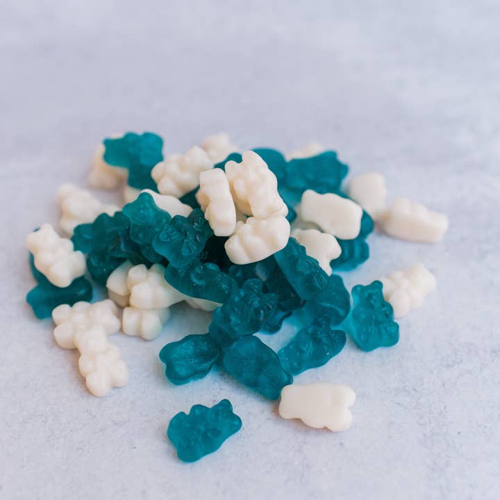 The Honey Den - Wholesale Gummy - The Game Day Mix – Custom Color Gummi Bears (½ lb Bag)1