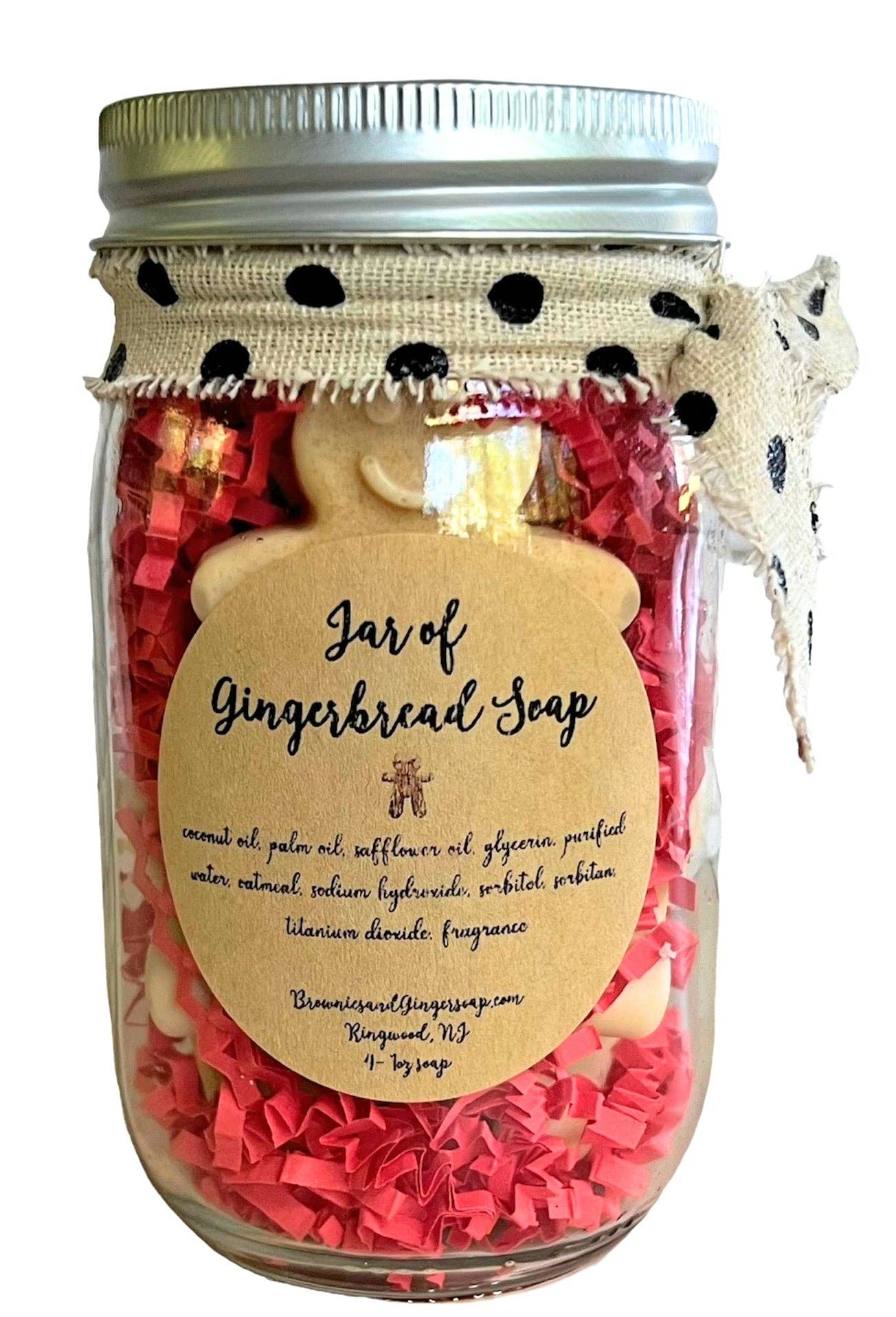 Brownies&Ginger Soap Co - Wholesale Gift Bag Set/Pack - Co worker Christmas gift, small holiday gift, hostess gift, mason jar gift, secret sister gifts, teacher gift christmas, holiday gifts0