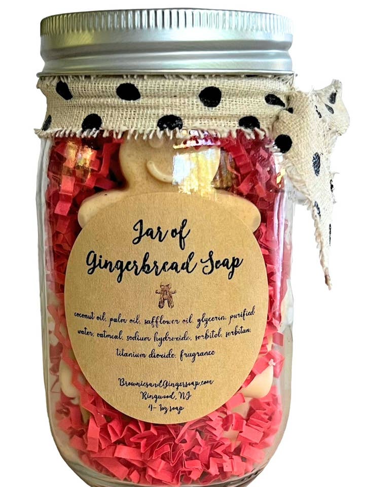 Co worker Christmas gift, small holiday gift, hostess gift, mason jar gift, secret sister gifts, teacher gift christmas, holiday gifts for wholesale by Brownies&Ginger Soap Co