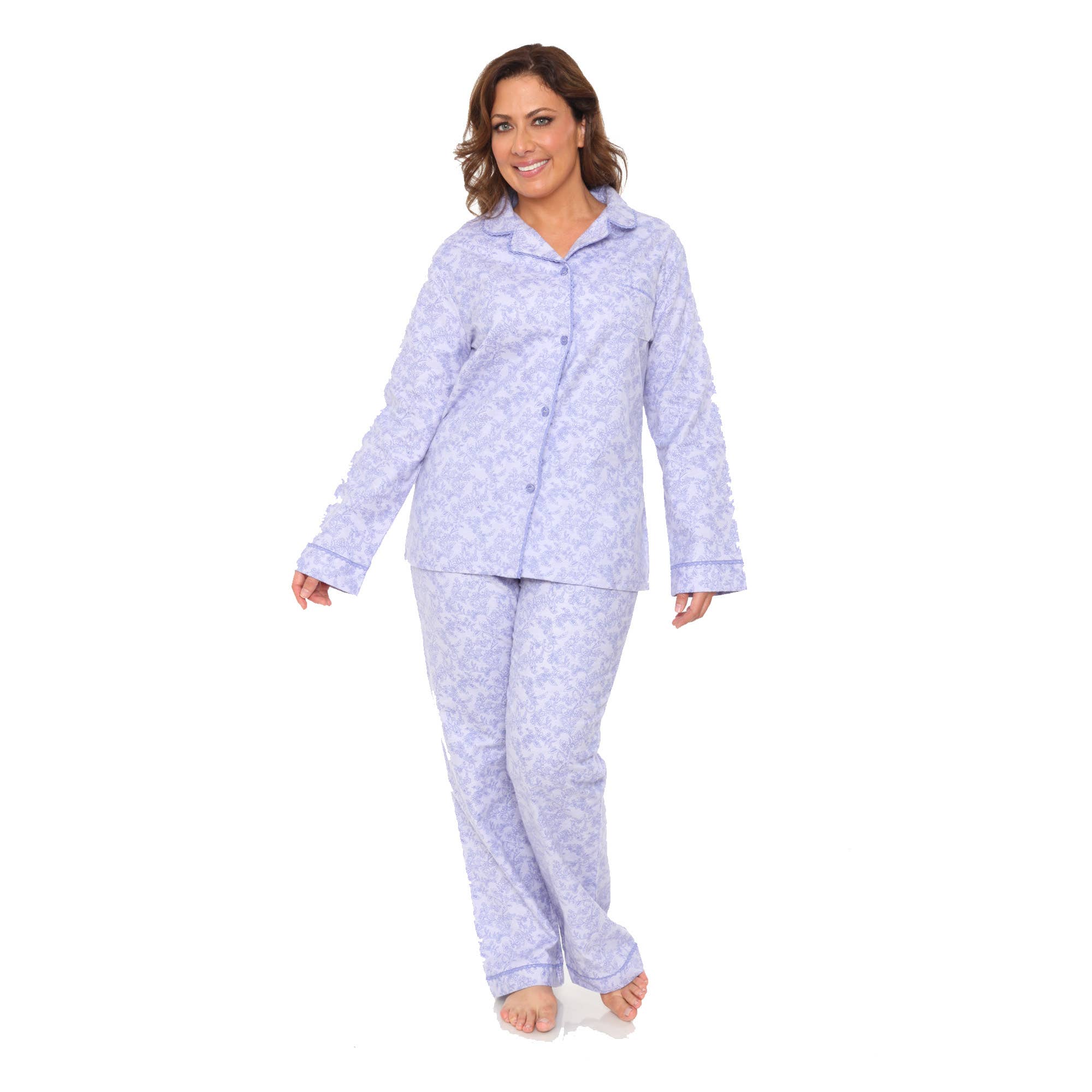WHITE MARK - Wholesale Pyjamaset - Dames - Drie-delig Pyjama Set - Plus Size6