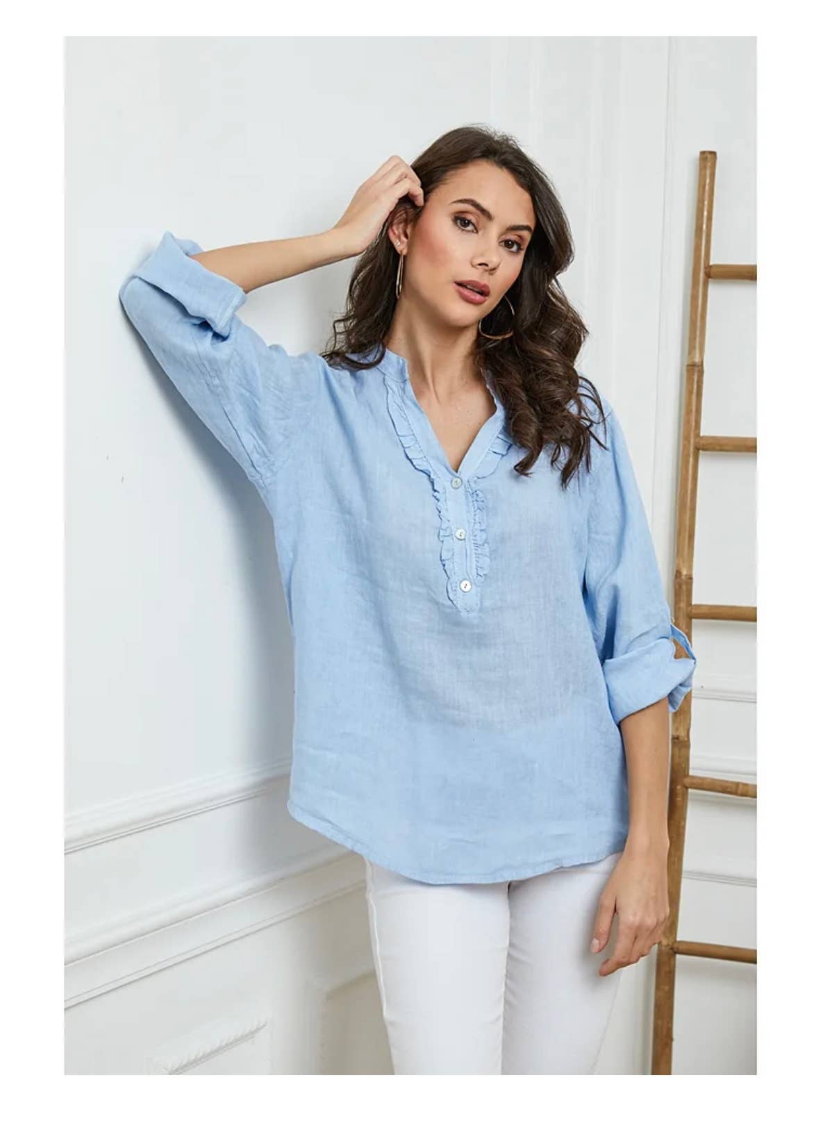 LÉA & LUC – wholesale Blus - Dam – Blus i 100 % linne REF. 664925