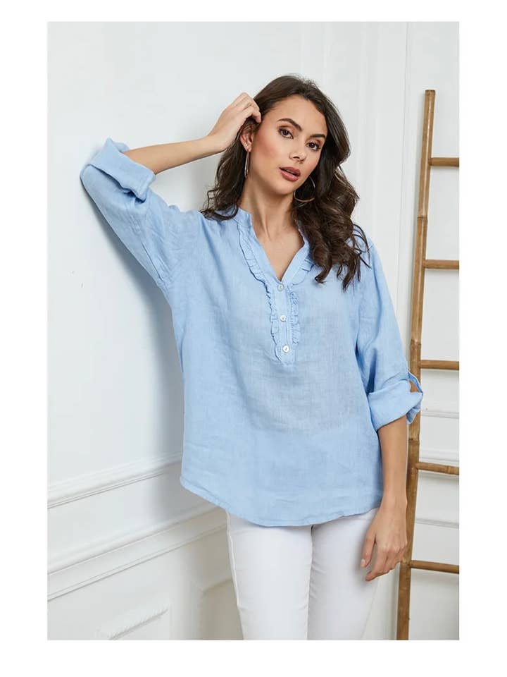 LÉA & LUC – wholesale Blouse – Women’s – 100% Linen Blouse REF. 664925