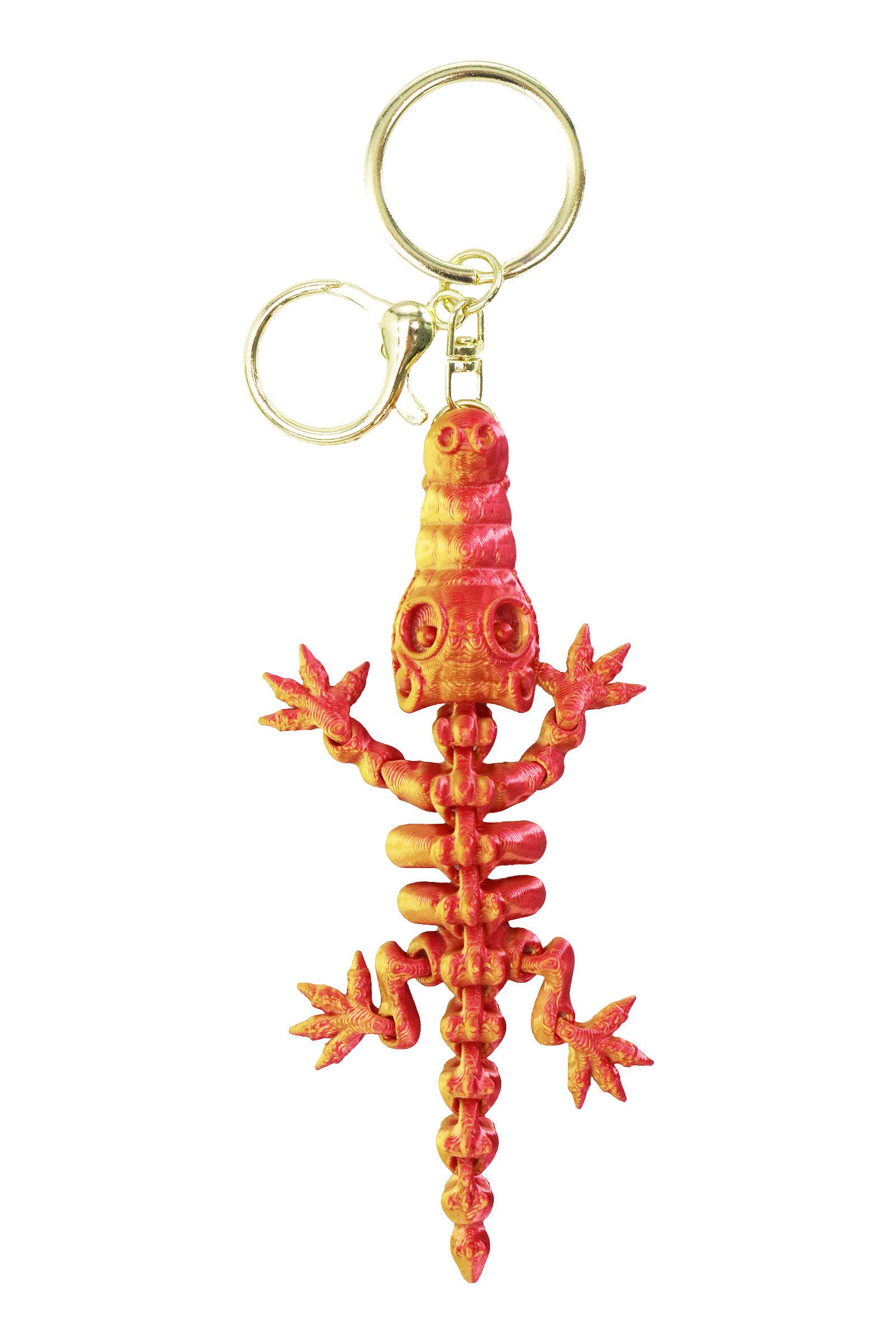 ASSORTED Dinosaur Fossil 3d Print Articulated Key Chain for wholesale on Faire11