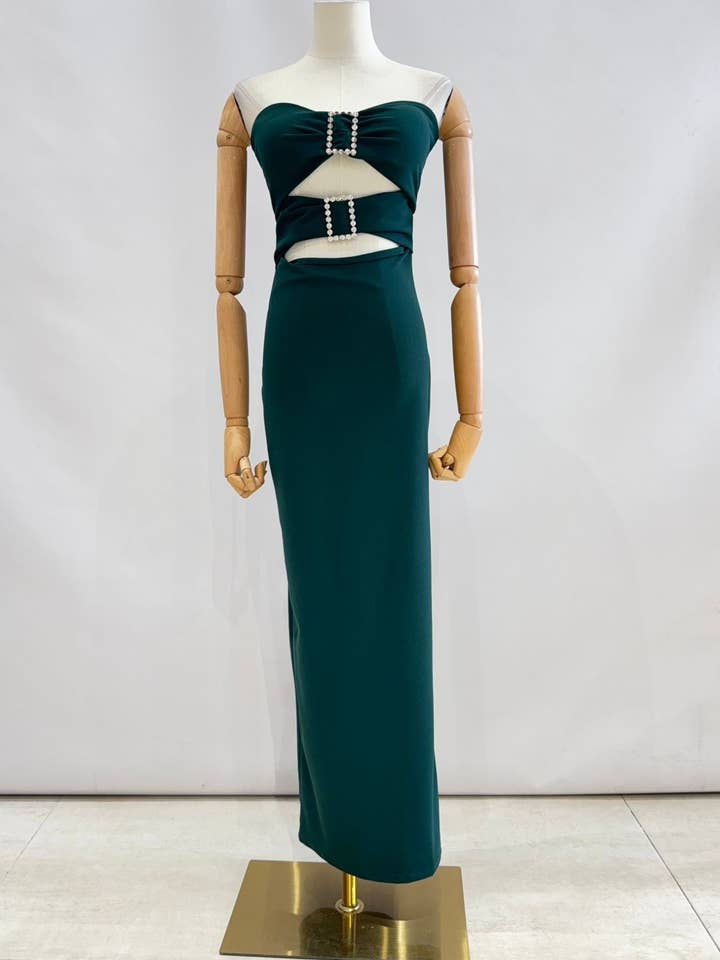 Invitadissimas - Wholesale Gown - Women's - Long dress buckles 431856