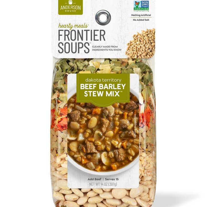 Anderson House | Frontier Soups - Wholesale Soup - Dakota Territory Beef Barley Stew Mix*0