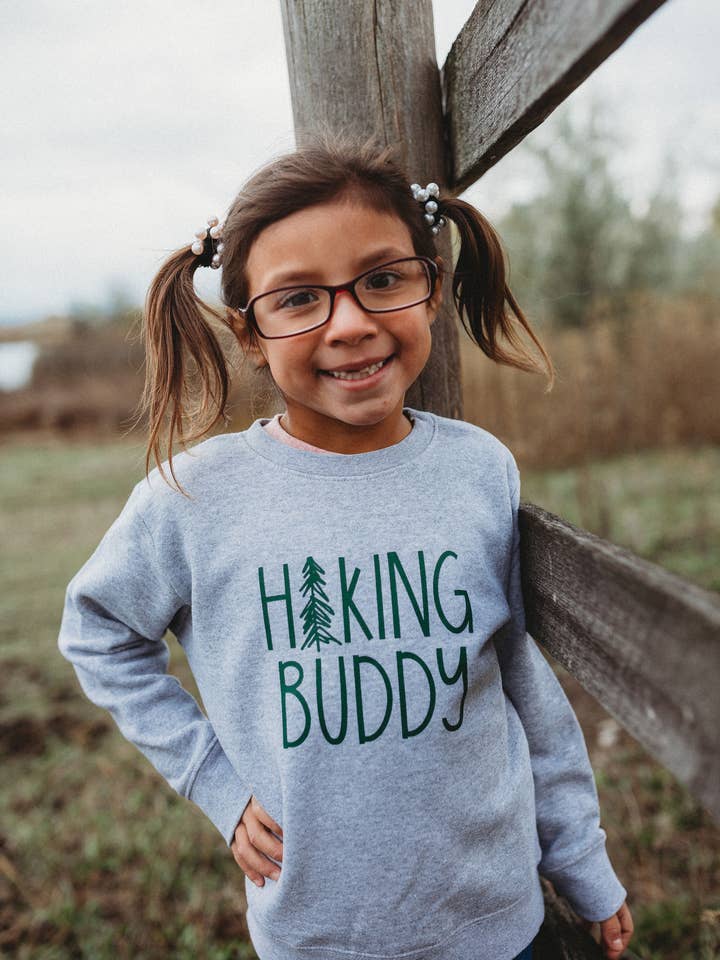 Made of Mountains - Wholesale Sweatshirt - Kids - Hiking Buddy Toddler Crew