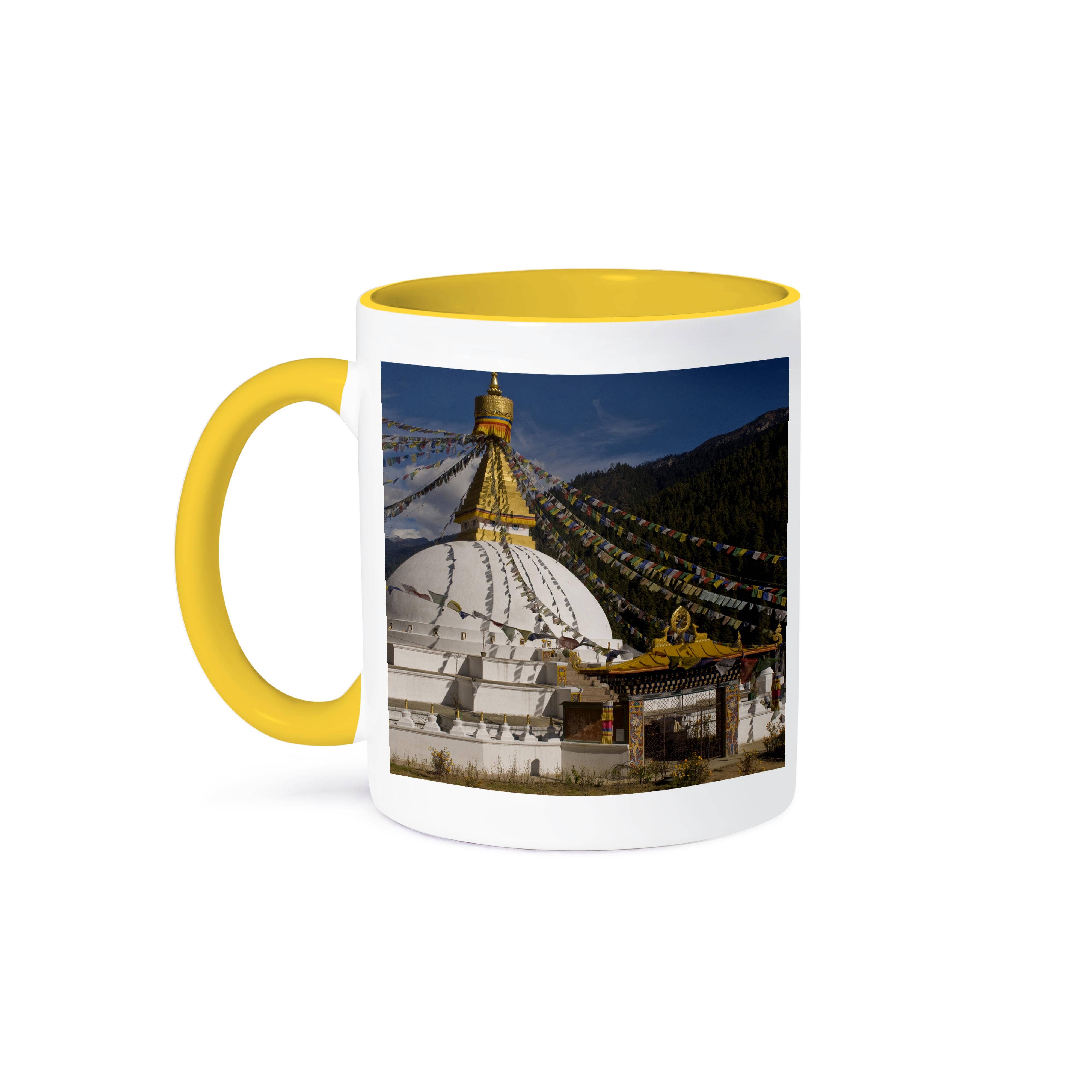 3dRose – Großhandel Kaffeebecher – 3dRose, Dhodina Chorten Stupa, Buddhismus, Thimpu, Bhutan - AS26 HGA0000 - Howie Garber, Tasse0