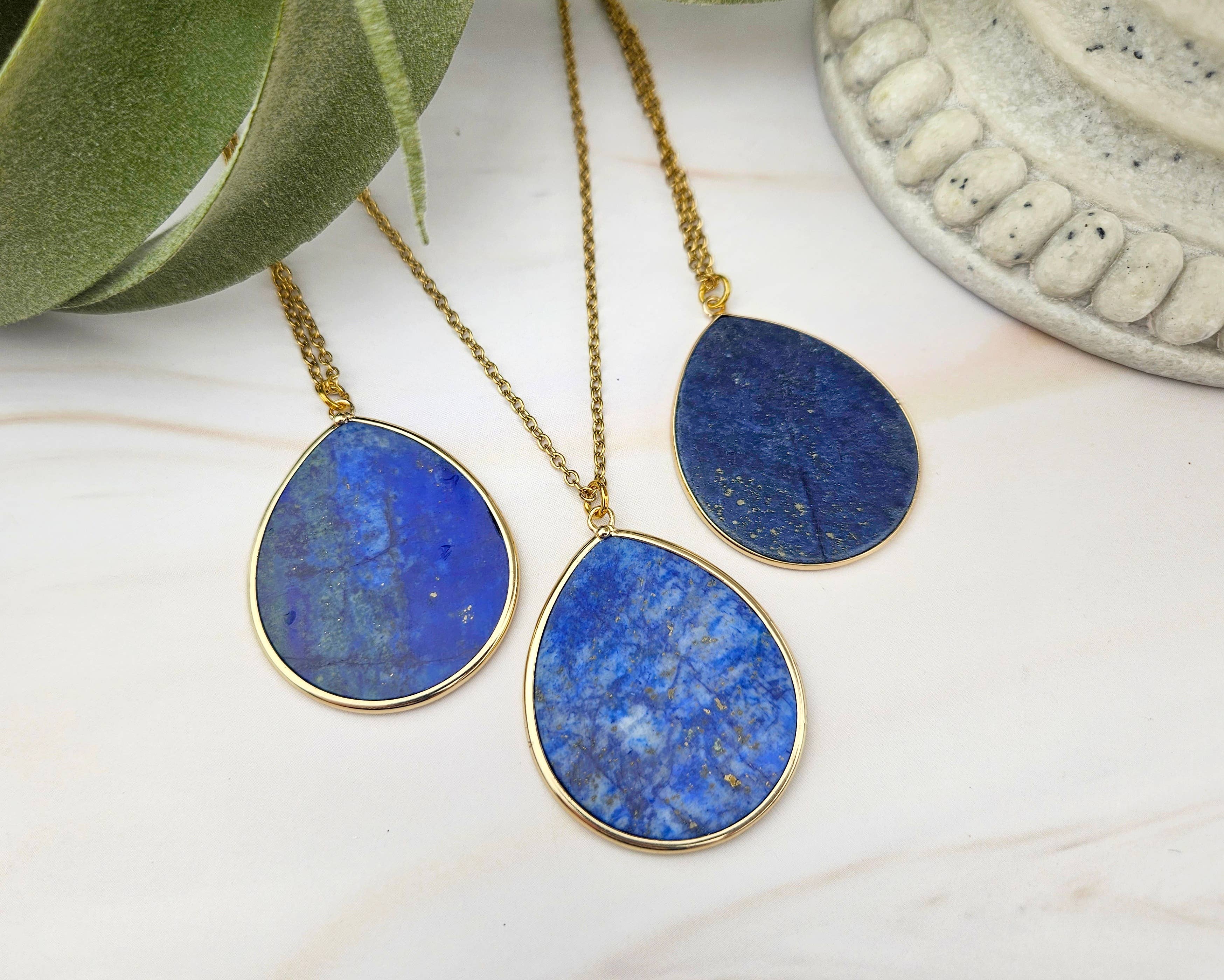 WonderLight Jewelry - Venta al por mayor Collares con colgantes/abalorios - Collar con colgante de piedras preciosas planas - Afirmation Jewelry6