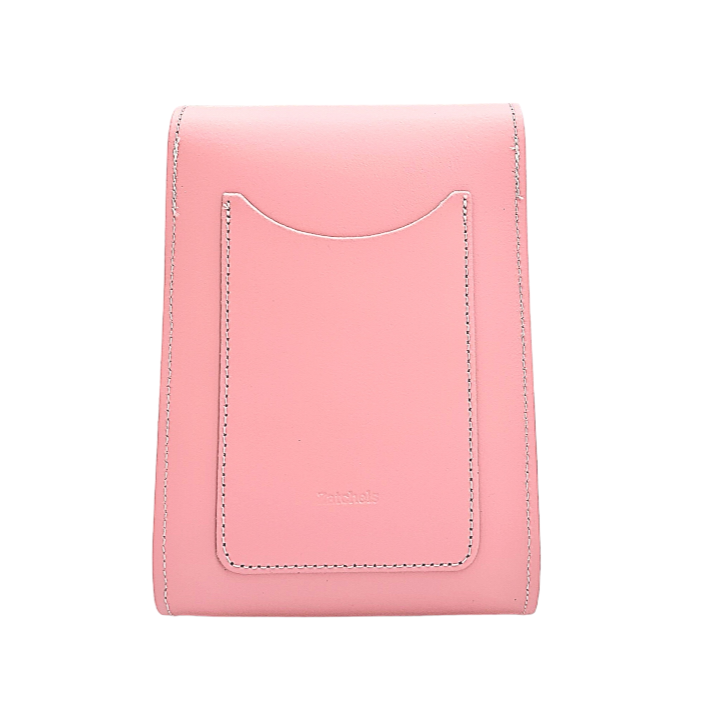 Zatchels - Wholesale Crossbody Bag - Women's - Handmade Leather Festival Phone Bag - Pastel Pink2