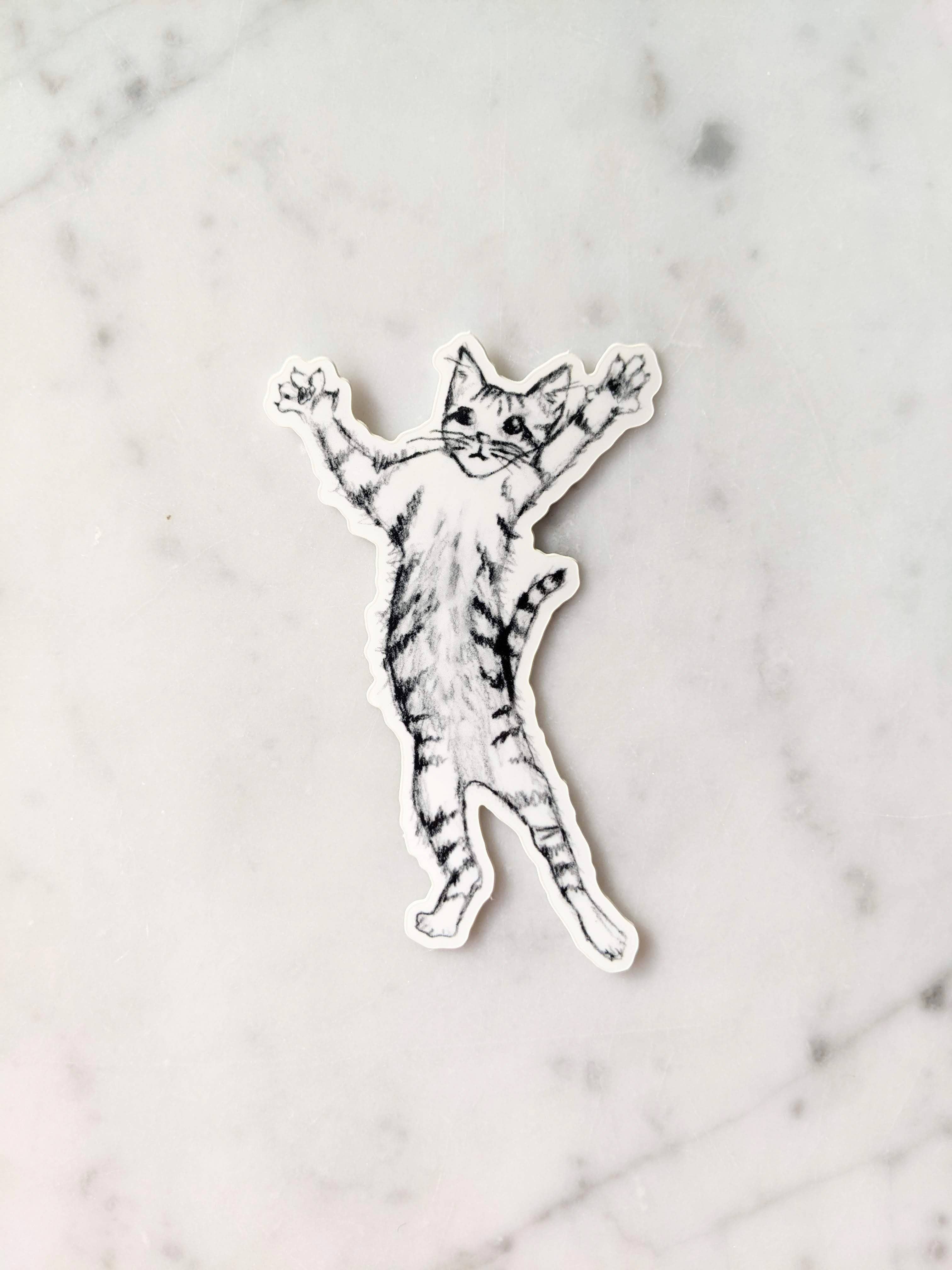 Madeleine Sywulak US - Wholesale Sticker - Jumping Kitten Sticker3