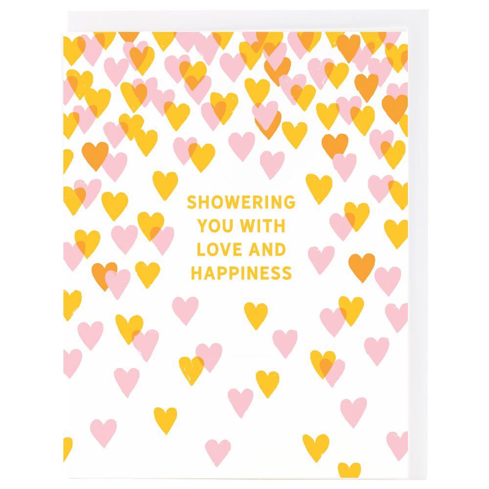 Smudge Ink - Wholesale Love Card - Hearts Shower Card2