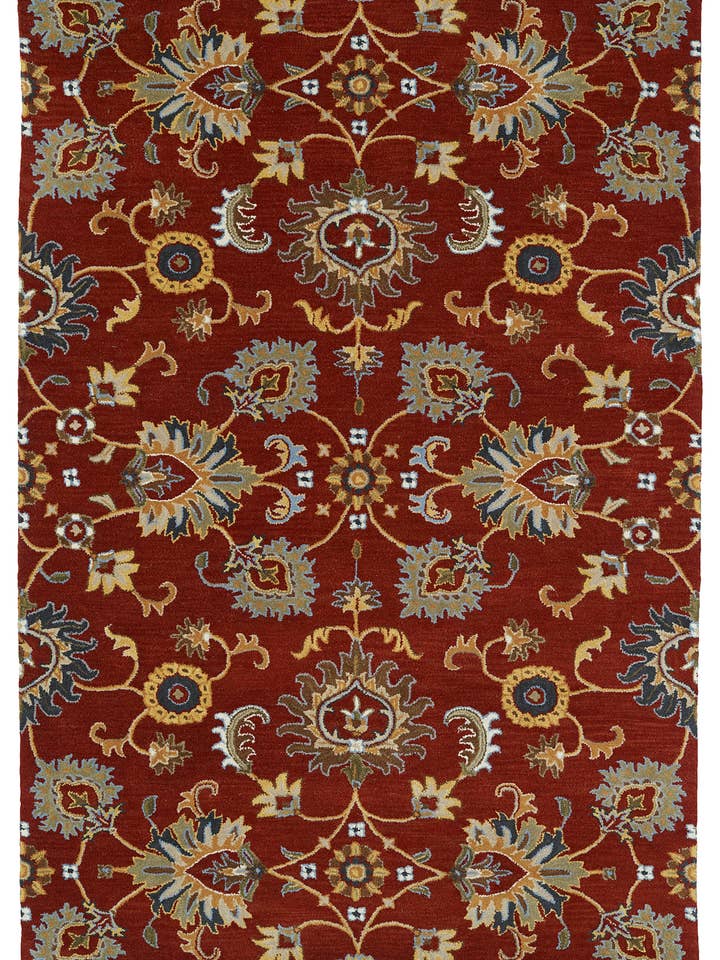 Middleton Collection Rød 5'x7'9" rektangeltæppe for engroshandel hos contempo fashion