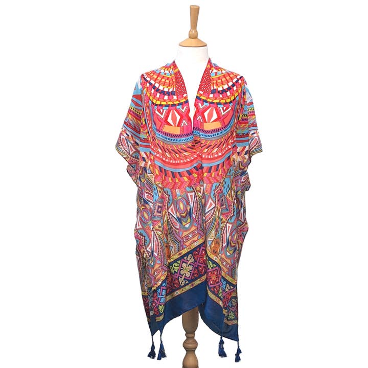 Black Ginger – wholesale Kaftan – Women's – Vibrant Tribal Kaftan (90x180cm)