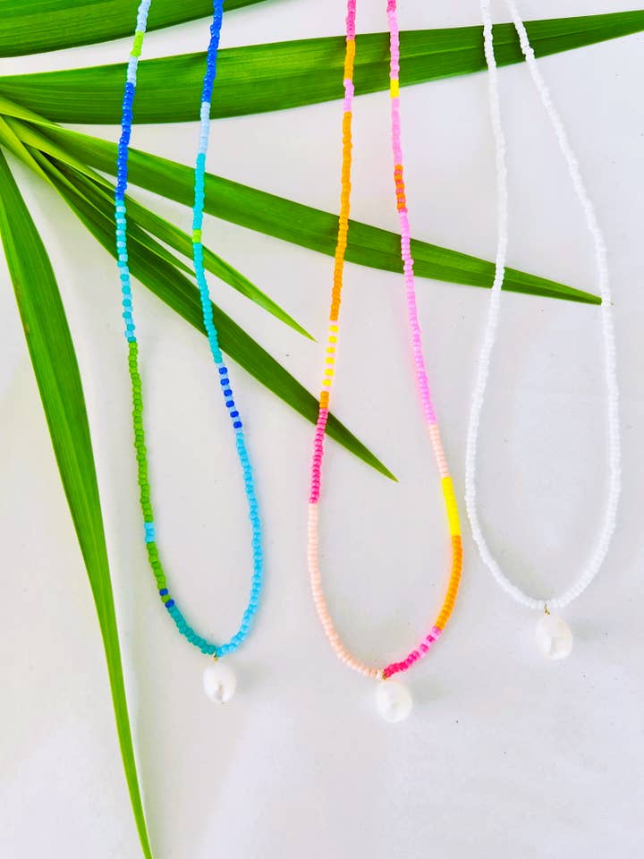 Patchwork Pearl Necklace for wholesale by Kennedy Shae