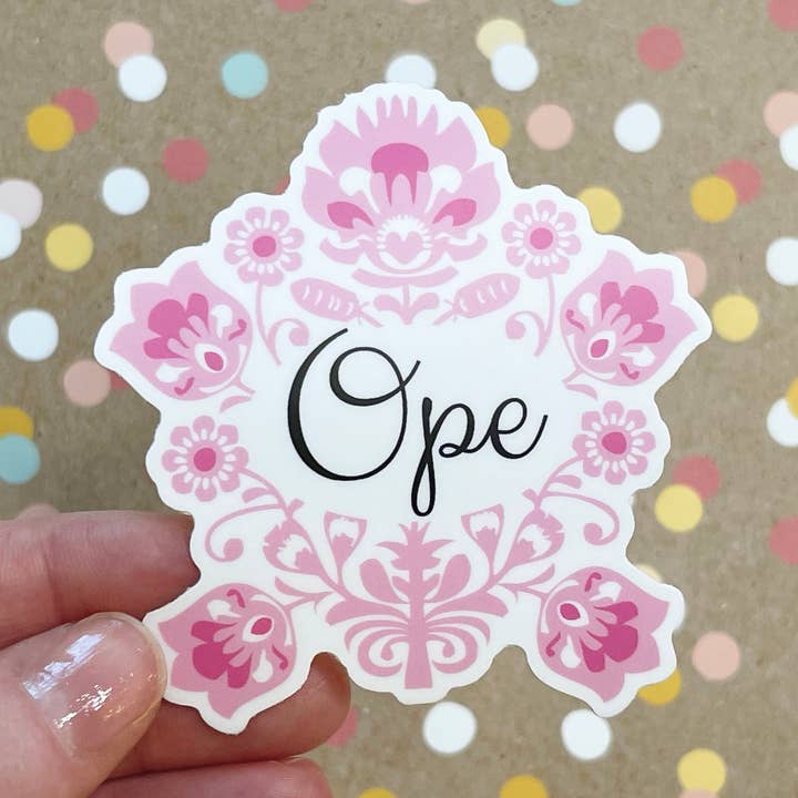 Ope Floral Sticker for wholesale by Beckamade
