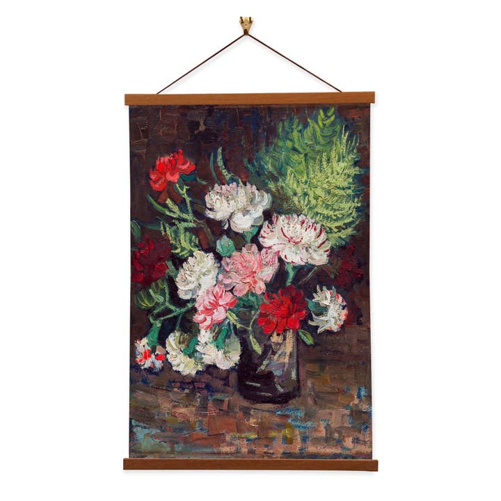 Vase with Carnations by Vincent van Gogh for wholesale by Vintage Banners
