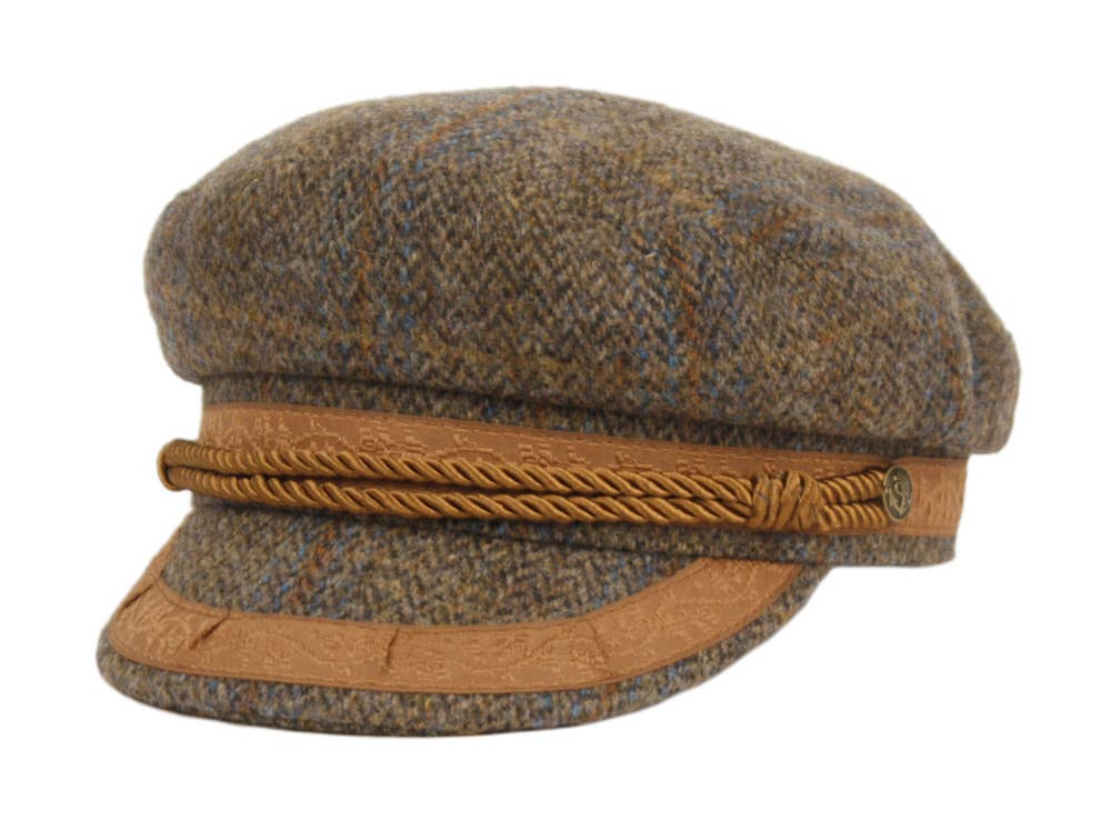 Epoch hats - Wholesale Newsboy/Schoolboy Hat - Men's - Berteil Tweed Wool Greek Fisherman Cap0