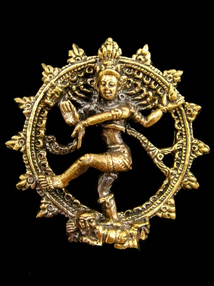 Brass Deity Pendant- Dancing Natraj for wholesale by Tika
