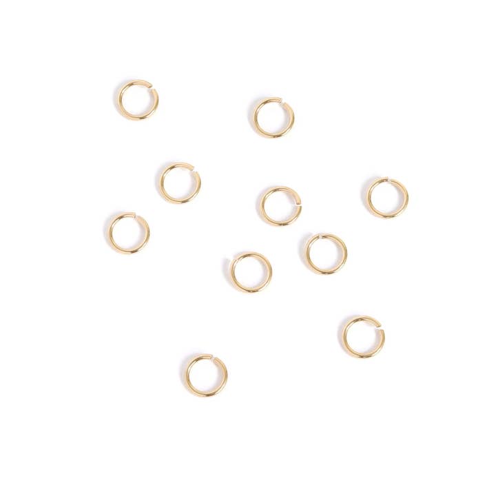 WJW - Wholesale Craft Supplies - 10 Pack 10K Solid Gold Open Jump Rings1